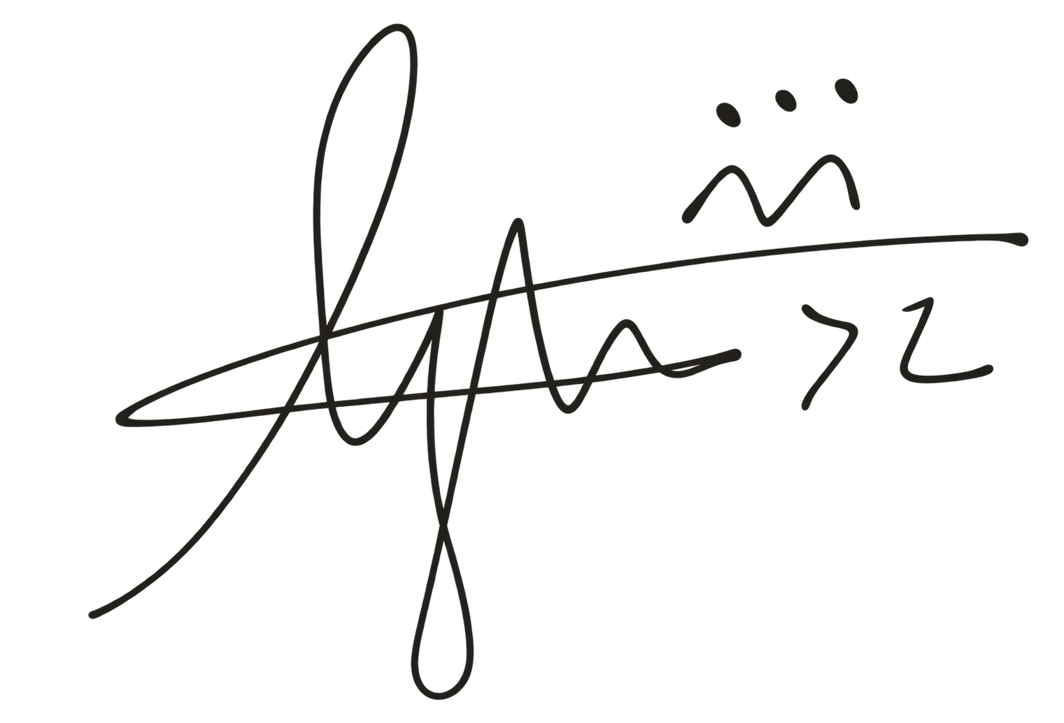 Lydia’s handwritten signature